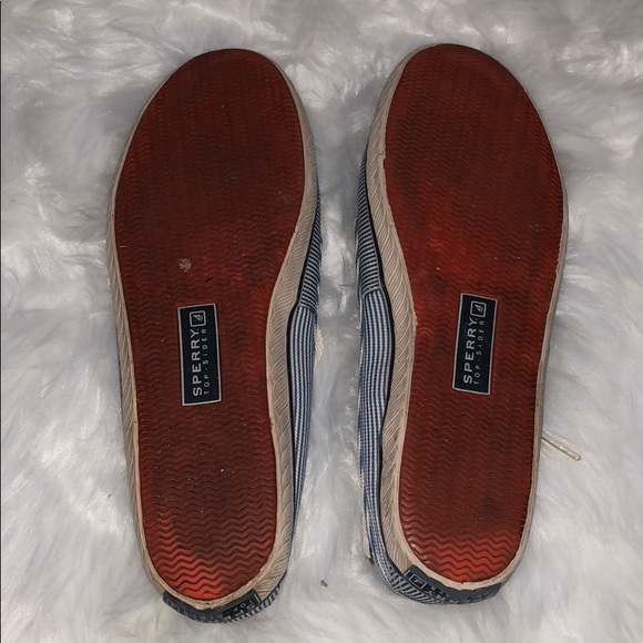 SPERRY TOP-SIDER Cruiser Blue/White Stripe Shoes - Picture 3 of 6